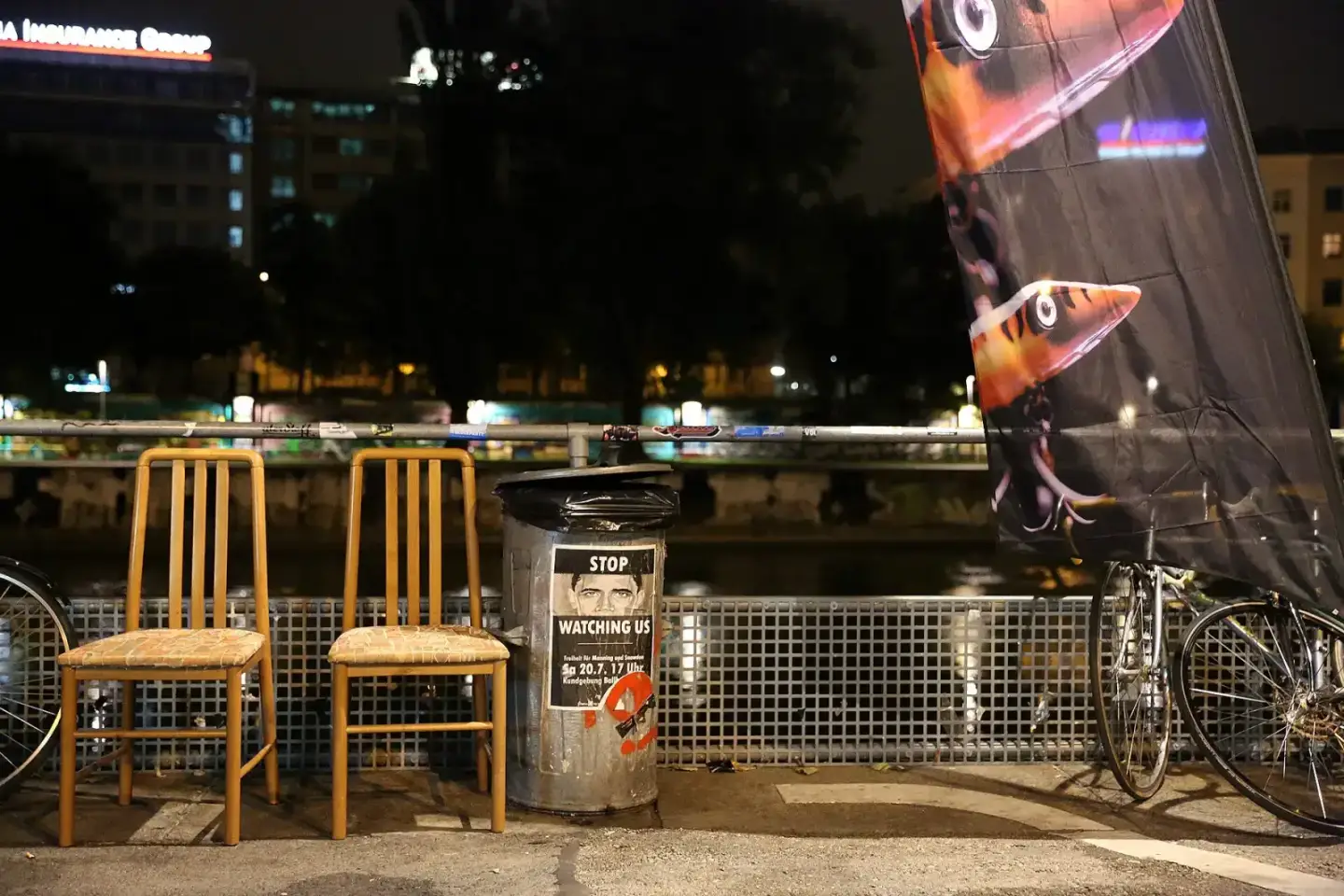Wien am Abend: Donaukanal